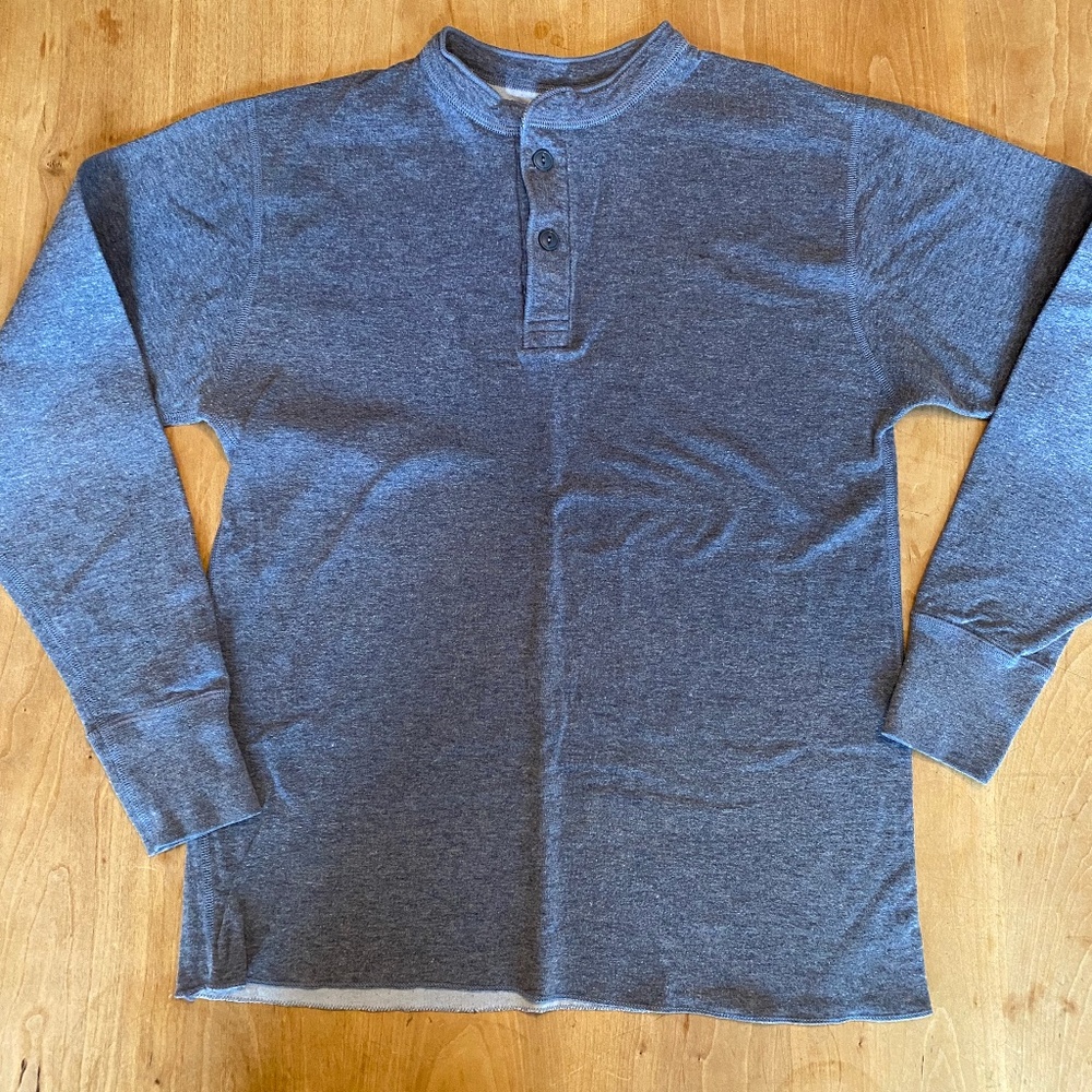 L.L. Bean Men's Two-Layer River Driver's Shirt, Traditional Fit Henley Medium